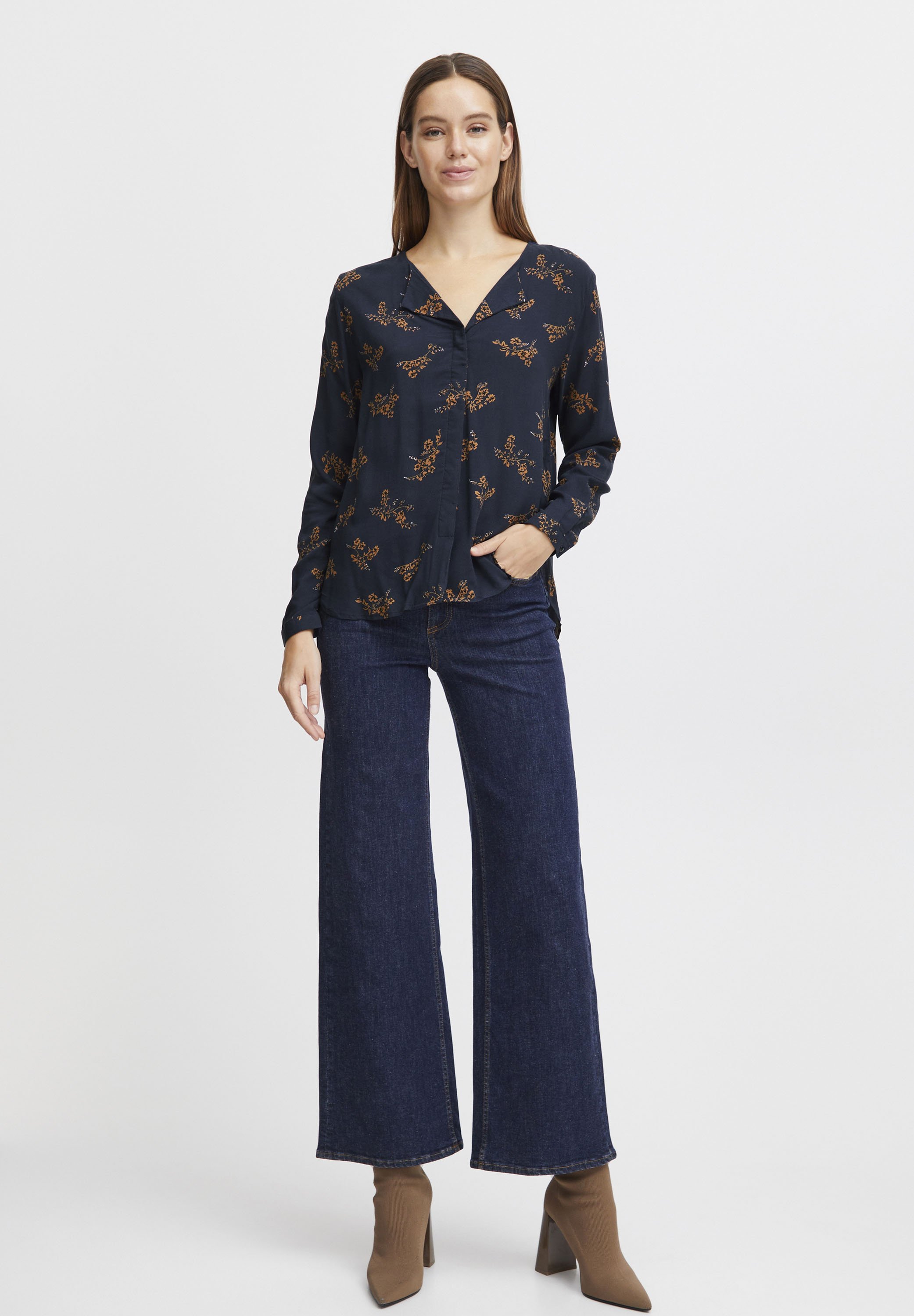 売れ筋商品|||ビーヤング シャツ レディース トップス BYJosa - Blouse - total eclipse mix BYJosa - Blouse - total eclipse mix