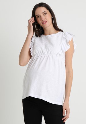 BRODERIE ANGLAISE - T-shirt estampada - white