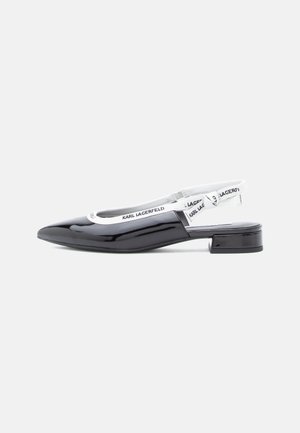 KERRIE SLINGBACK - Pahkluurihmadega baleriinad - black
