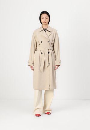 JDYCAMILLA LONG BELT JACKET  - Trenčkot - doeskin