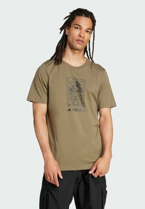 GRAPHIC TEE - Camiseta estampada - olive strata