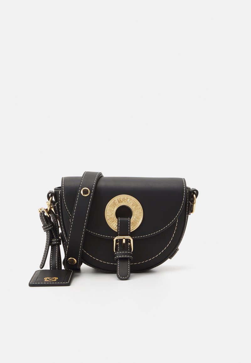 Love Moschino LOGO EYELETS - Τσάντα χειρός - nero