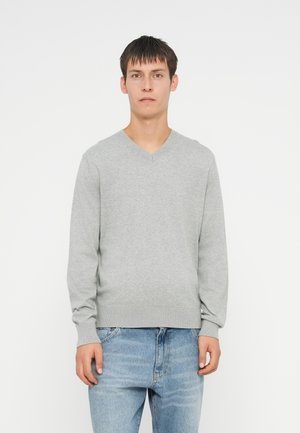 SOLID CORE VEE - Pulóver - grey heather