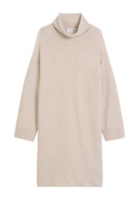 MIDI STAND-UP COLLAR - Vestido de malha - chalky mauve melange