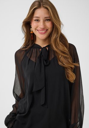 Cream, CRYUNA BOW - Blouse - pitch black