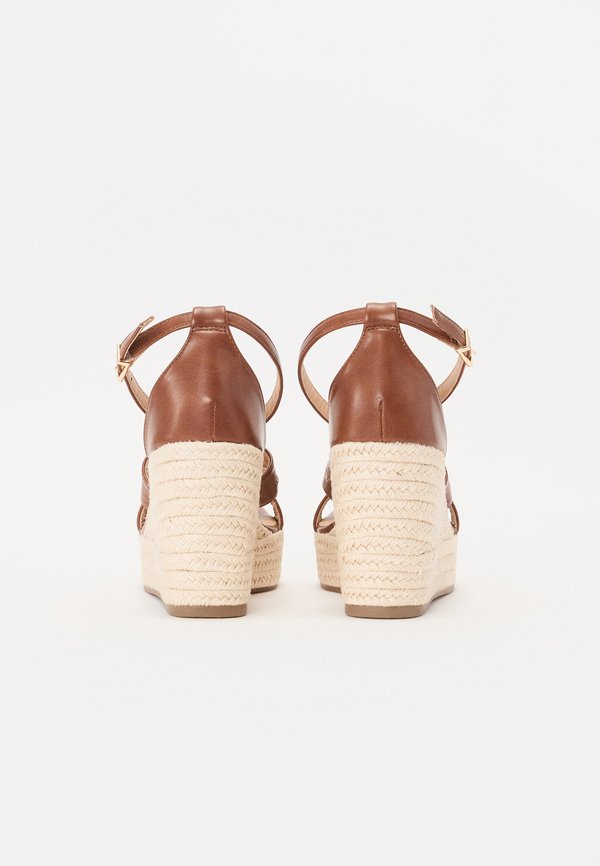 Wedge sandals - cognac3