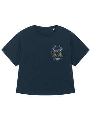 NEVER STOP EXPLORING - T-shirt imprimé - french navy