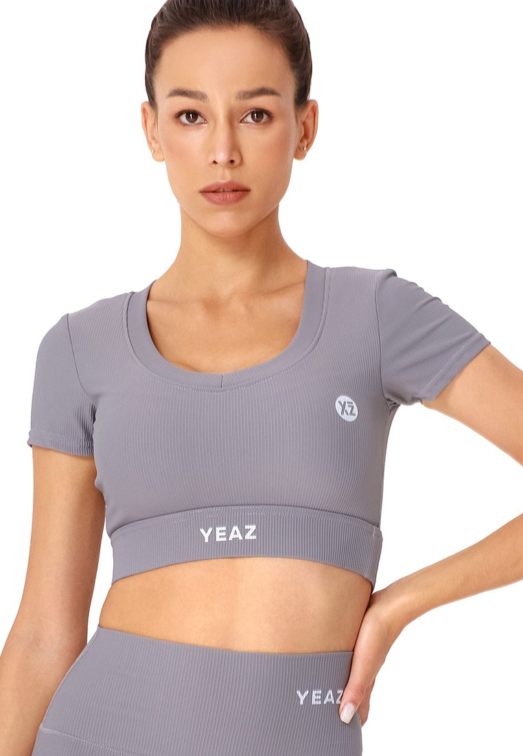Yeaz T-shirt basic grijs