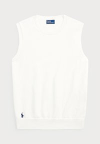 SLEEVELESS CREWNECK SWEATER - Top - white