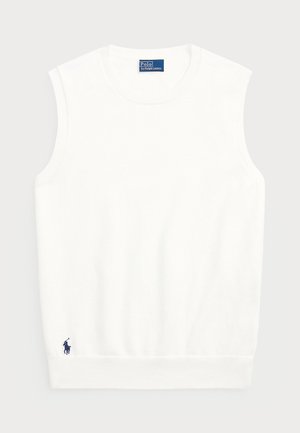 Polo Ralph Lauren SLEEVELESS CREWNECK SWEATER - Top - white