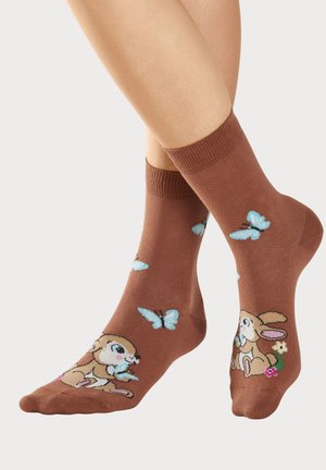 H.I.S 5 PACK - Socken - 1x ecru, 1x rostorange, 1x rostbraun, 1x dunkelbeige, 1x hellbraun