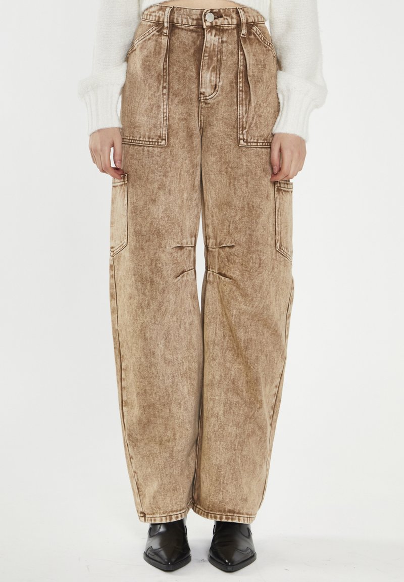 Glamorous BAGGY - Vaqueros boyfriend - tan wash