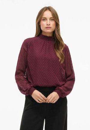 MIT LANGEN ÄRMELN HIGH NECK - Blouse - fig