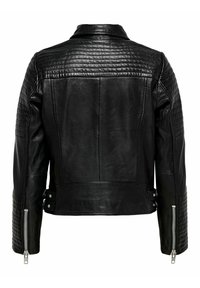 Black leather jacket