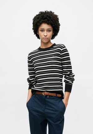 CABLE - Trui - black/calico