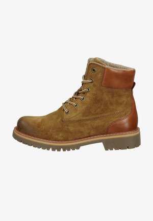 camel active PARK - Lace-up ankle boots - cognac