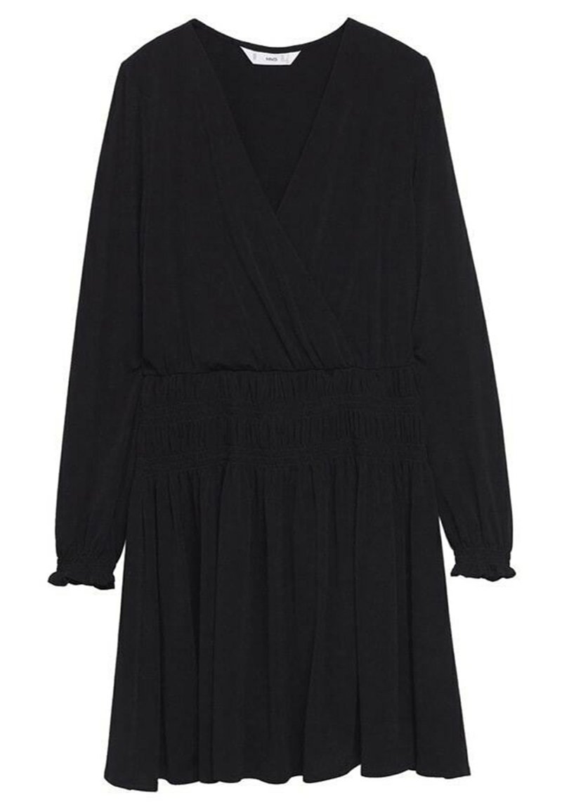 Mango Jerseyjurk zwart Mango Jerseyjurk zwart