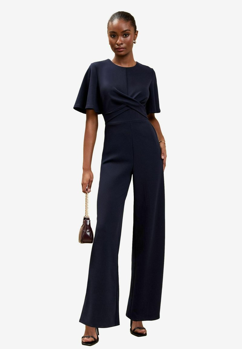 Lipsy CROSS FRONT FLUTTER SLEEVE - Haalari - navy