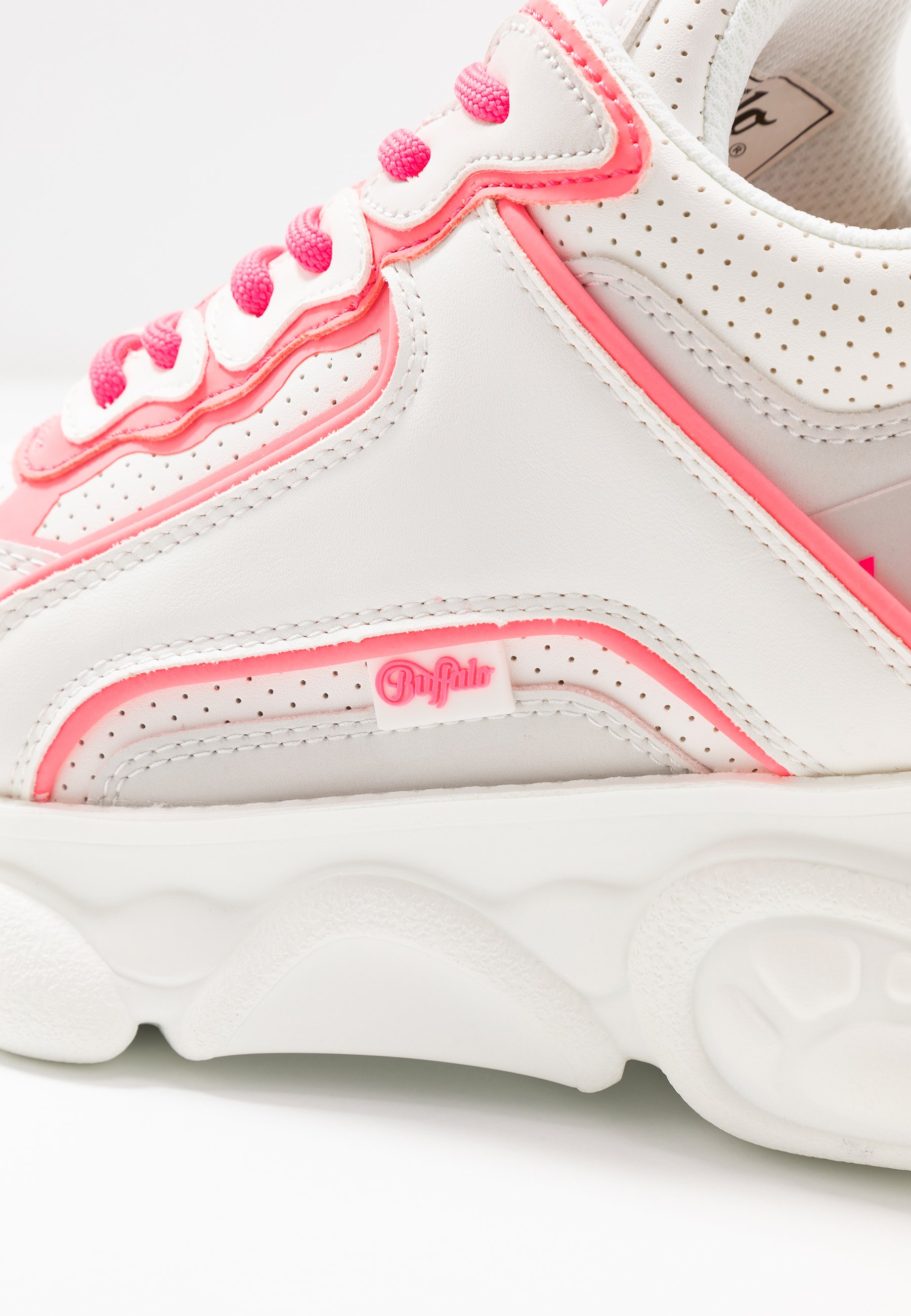 Buffalo CHAI Joggesko whiteneon pinkhvit Zalando.no Buffalo CHAI Joggesko whiteneon yellow Zalando.no