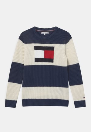 FLAG COLORBLOCK - Svetr - twilight navy/ivory petal