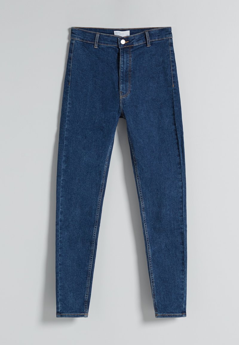 Bershka Jeans Skinny Fit donkerblauw