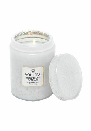 VOLUSPA SMALL GLASS JAR BOURBON VANILLE 156G - Doftljus - white