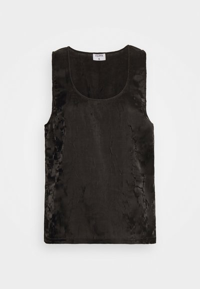 Filippa K CRINKLED TANK - Μπλούζα - black