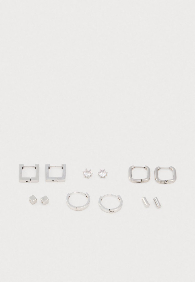 Pier One UNISEX SET - Øreringe - silver-coloured