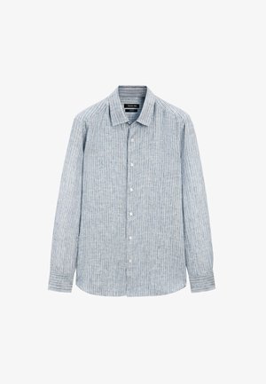 Massimo Dutti REGULAR FIT STRIPED GARMENT - Overhemd - blue