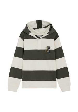Scalpers, SCALPERS SCSTRIPES SKULL HOODIE KIDS - Jersey con capucha - khaki stripes