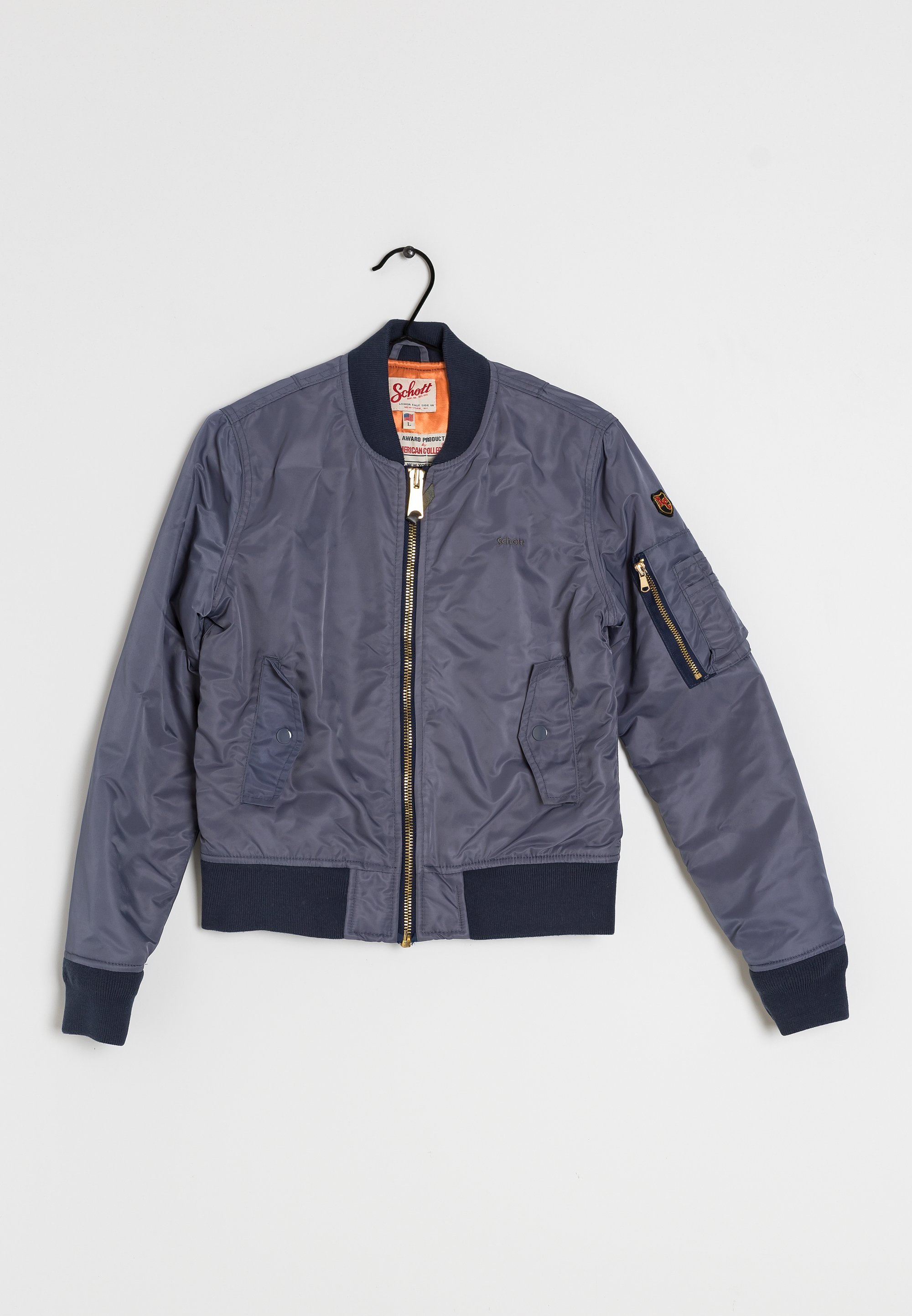 Bomberjacke Schott Nyc Winterjacke Damen Checked Jacket Jacke