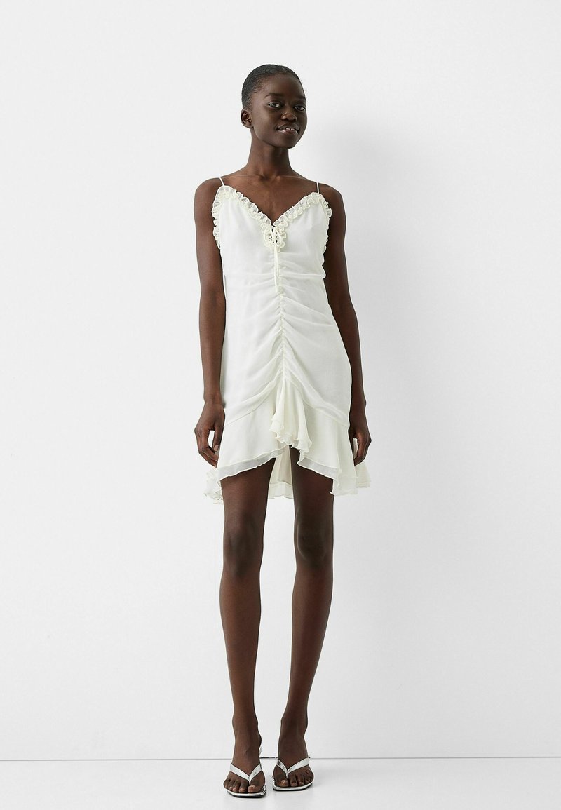 Bershka Cocktailjurk crème