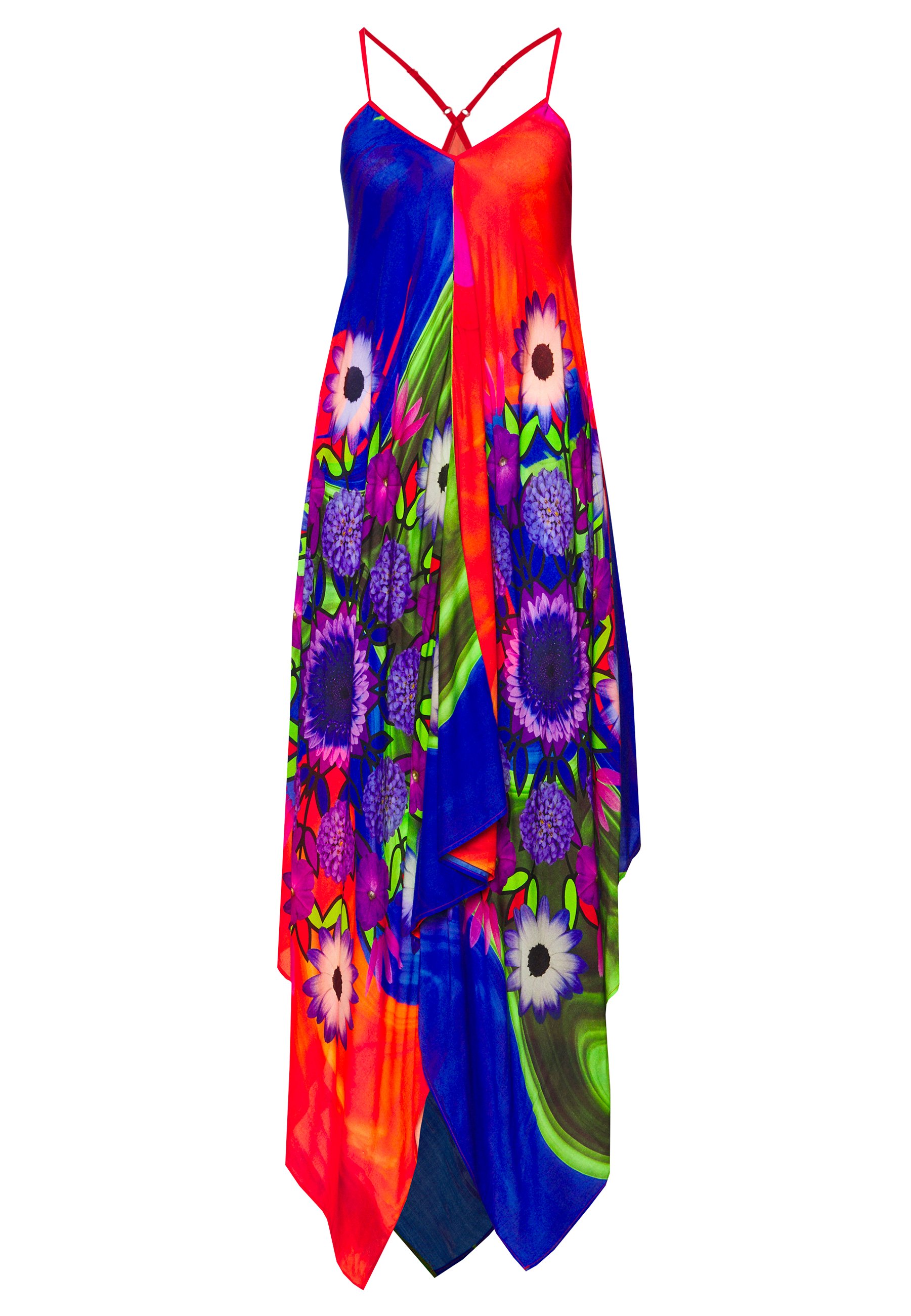 Desigual ROSEAU Kjole tutti fruti Zalando.no Desigual VEST CORCEGA - Maxikjole - blazing