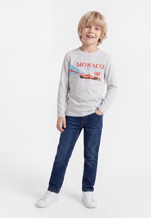 Friboo, 4 PACK - Langarmshirt - dark blue/ off-white/mottled grey
