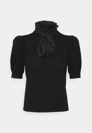 CHASE PUFF RUFFLE - T-shirt estampada - black