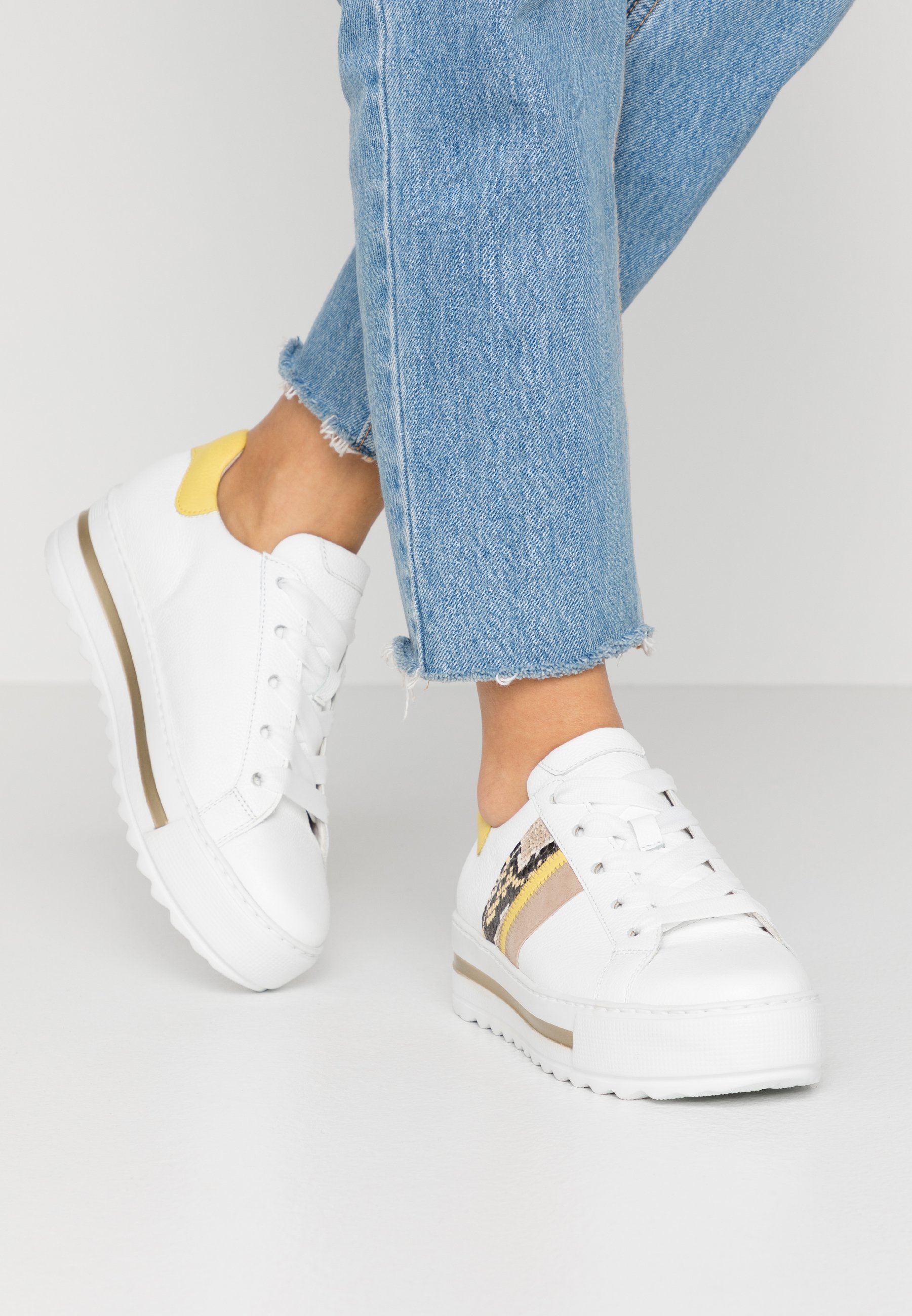 Gabor Comfort Sneakers laag - weiß/sun/wit - Zalando.nl