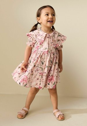 Next, REGULAR FIT - SHORT SLEEVE COLLARED FLORAL DRESS . - Denné šaty - floral