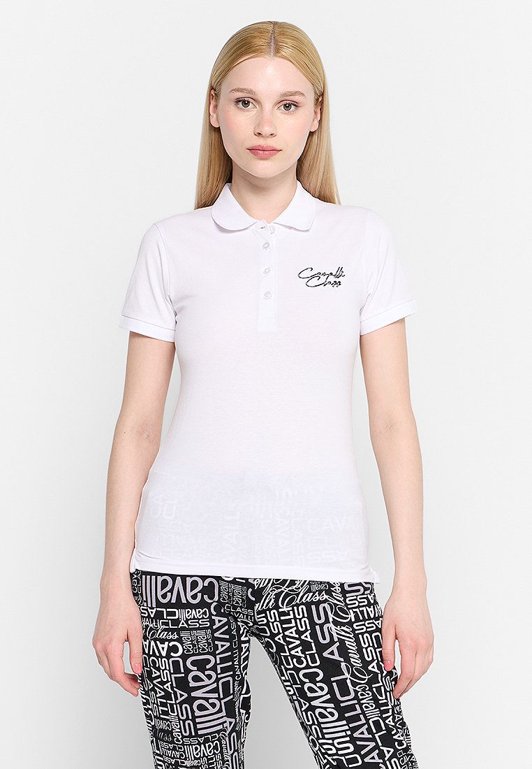 Cavalli Class Poloshirt wit Cavalli Class Poloshirt wit