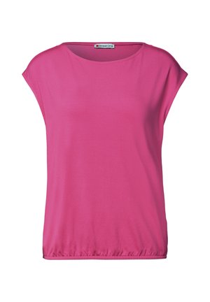Street One, DROPPED SHOULDER SHIRT MIT U-BOOT-AUSSCHNITT - T-shirts basic - magenta dream