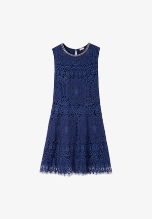 Oltre, VESTITO CON DETTAGLIO GIOIELLO - Vestito casual - blu
