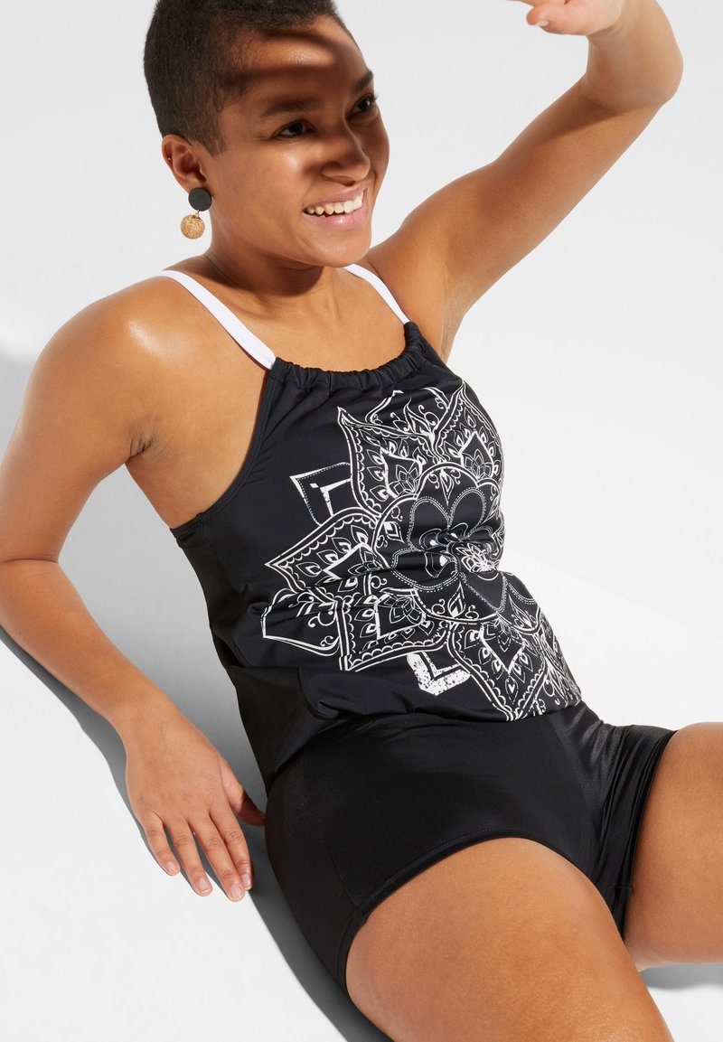 bonprix TANKINI 2 SET Badeanzug black/schwarz Zalando.ch