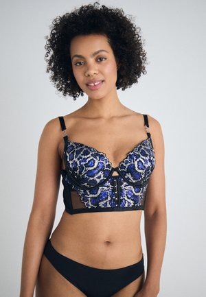 UNAPOLOGETIC PADDED  - Korsage - black/blue