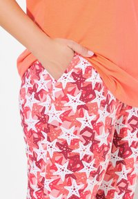 Ulla Popken STARFISH TWO PIECE SET - Nattplagg set - coral