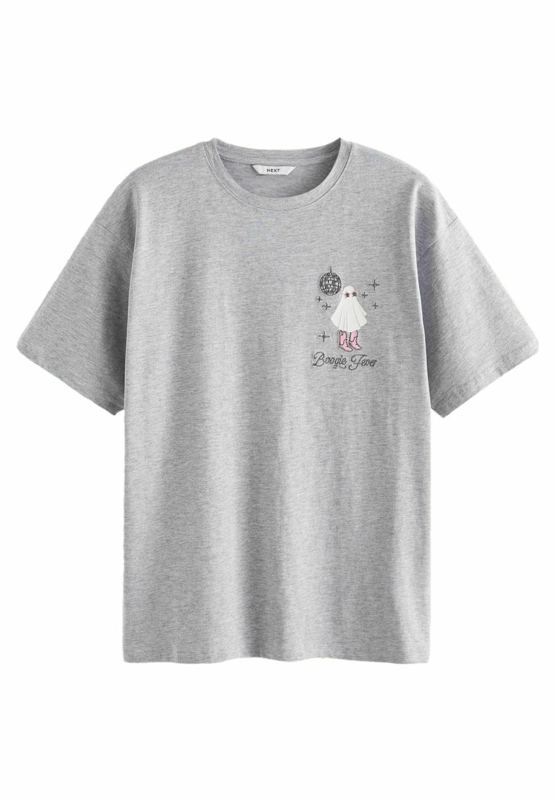 Next T-shirt print grijs