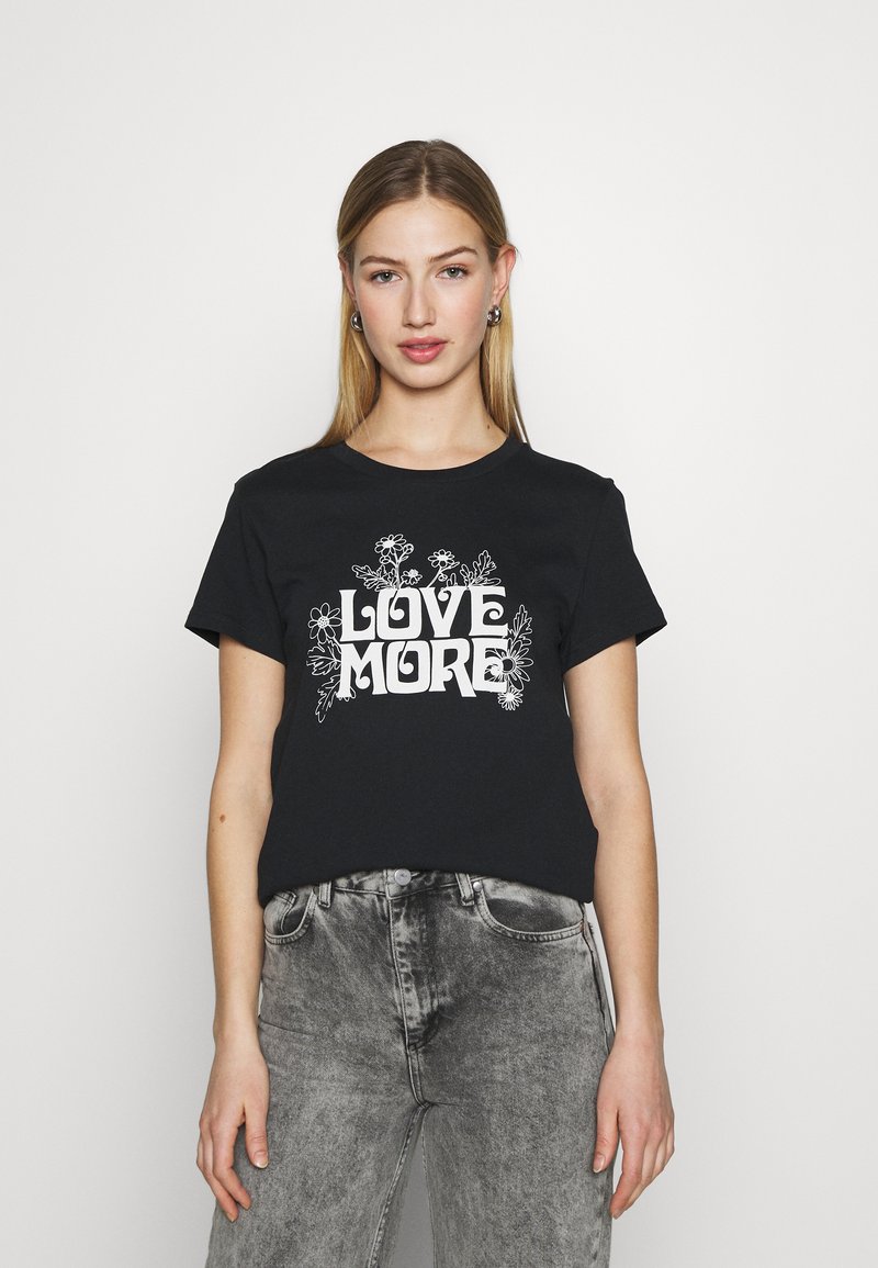 Levi's® THE PERFECT TEE - T-shirt estampada - caviar