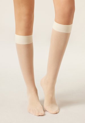 Calzedonia Kniestrümpfe - offwhite