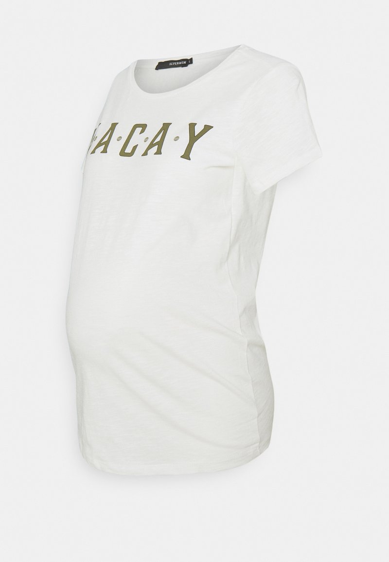 Supermom T-shirt print rood