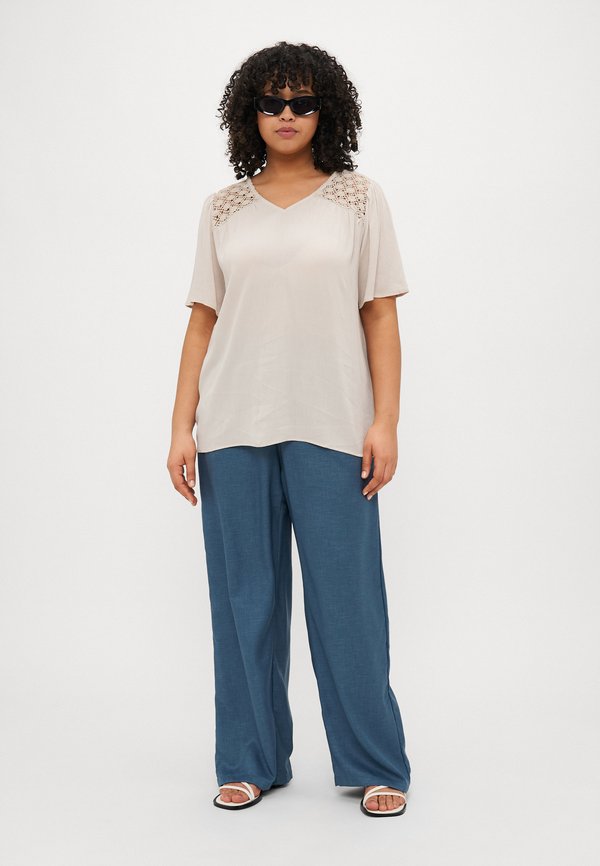 CARSELASI LIFE V NECK  - Blouse - pumice stone3