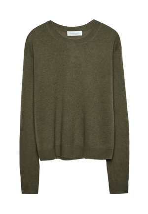 EXTRA SOFT TEXTURE SWEATER - Pullover - khaki