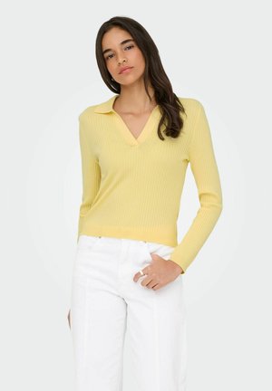 ONLKAYA V-NECK  - Pullover - double cream